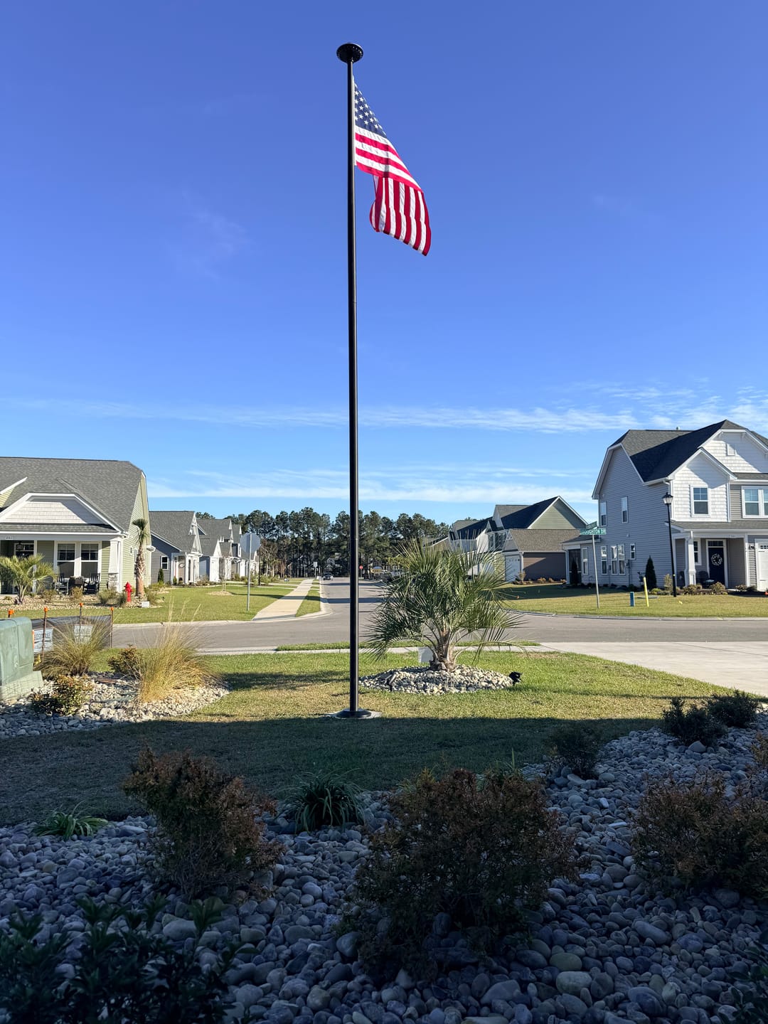 Customer photo review of Ultra Heavy-Duty Home Flagpole