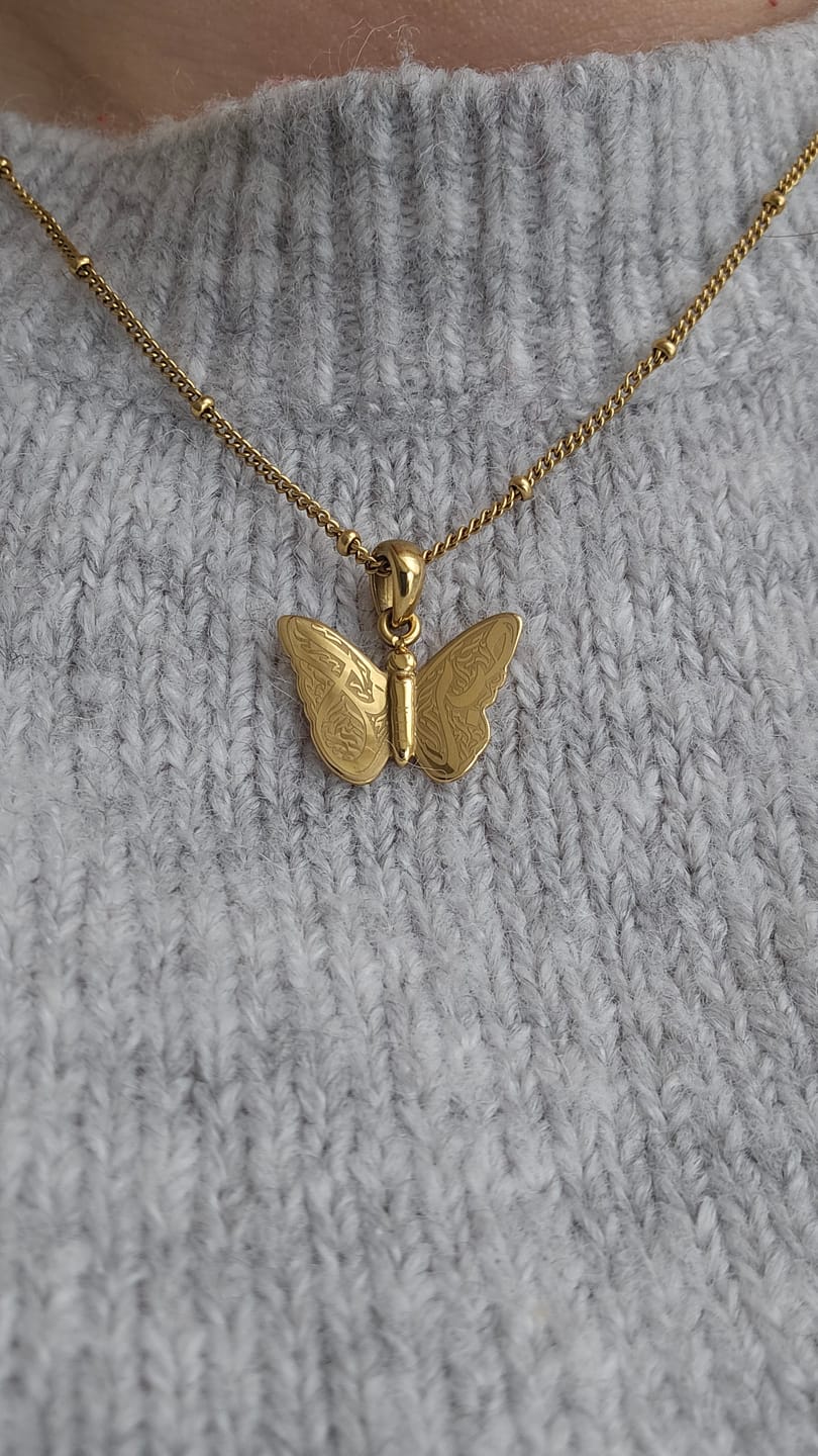 Customer photo review of Patience & Hope Necklace