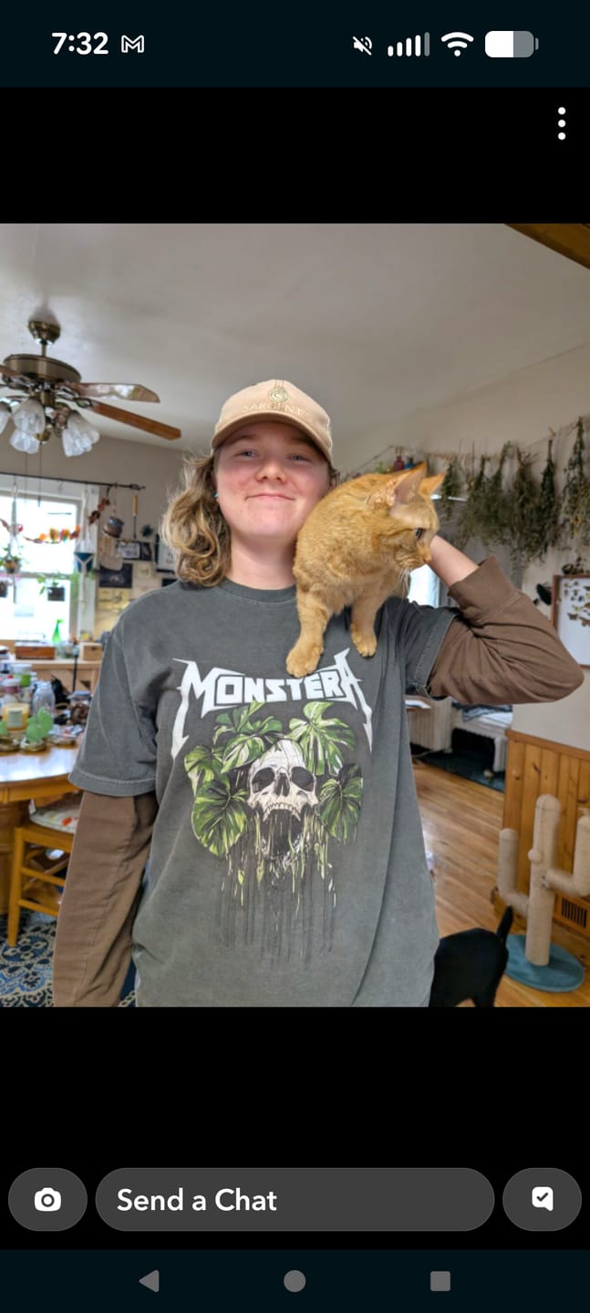 Customer photo review of Monstera Monster T-shirt