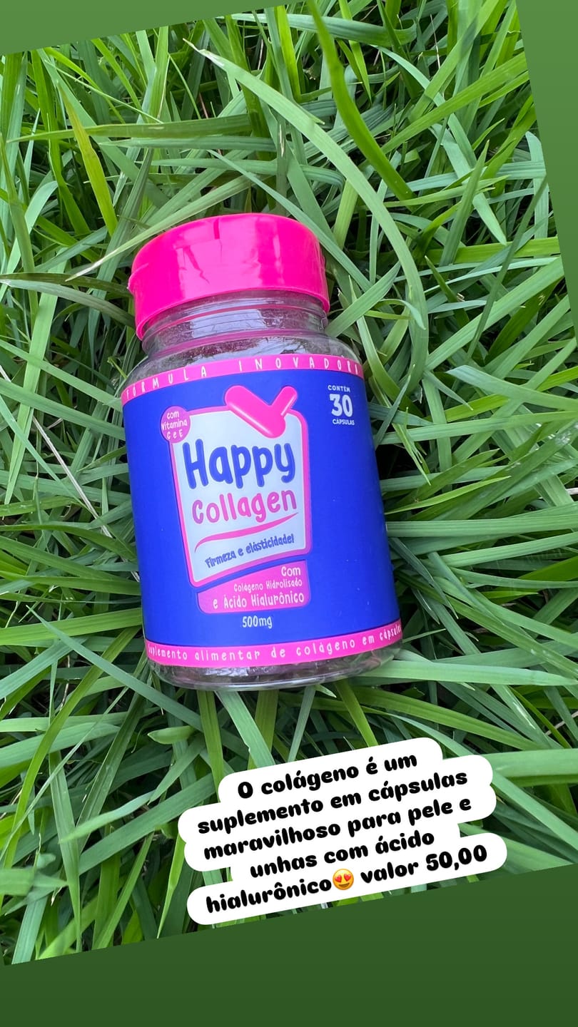 Customer photo review of Happy Hair 6 Potes + 6 Potes Grátis + 2 Colágenos + 1 Melatonina (Total 15 Potes)