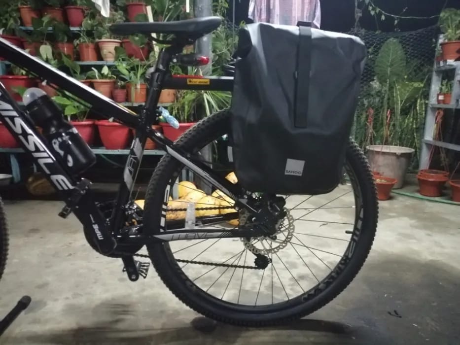Customer photo review of 10L Wasserdichte Fahrrad-Gepäckträgertasche & Packtasche