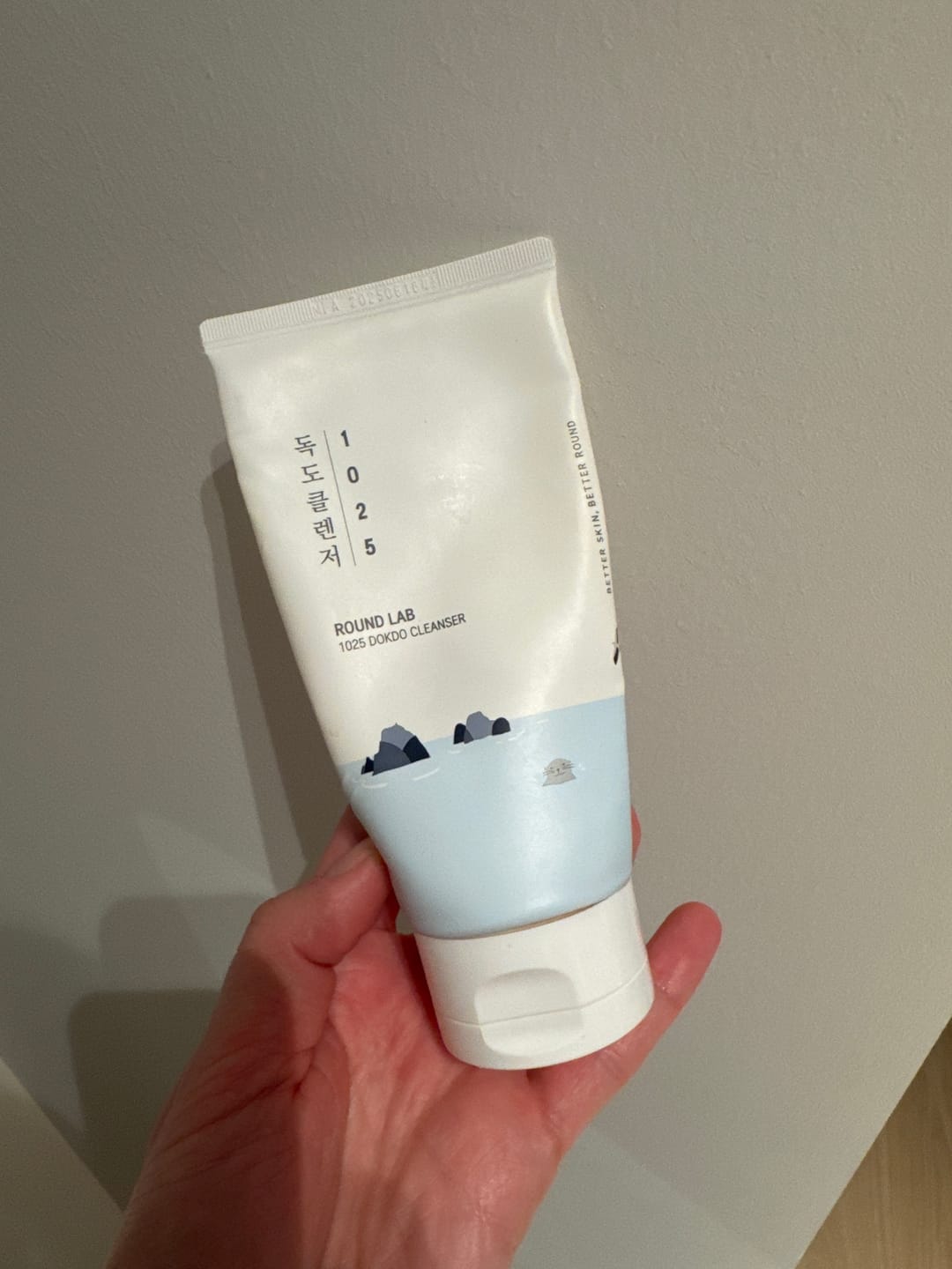 Customer photo review of Maigas putiņas sejas mazgāšanai ar jūras ūdeni Round Lab1025 Dokdo Cleanser