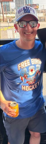 Customer photo review of Free Bird Hockey T-Shirt