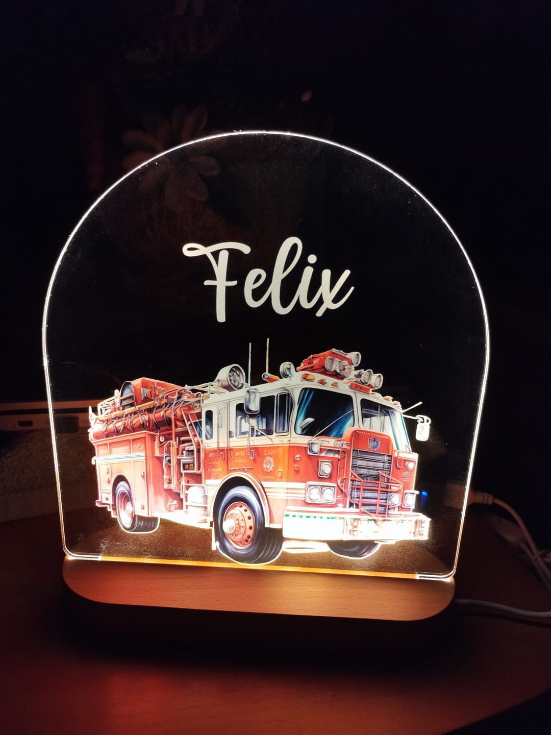 Customer photo review of Feuerwehrwagen Nachtlicht