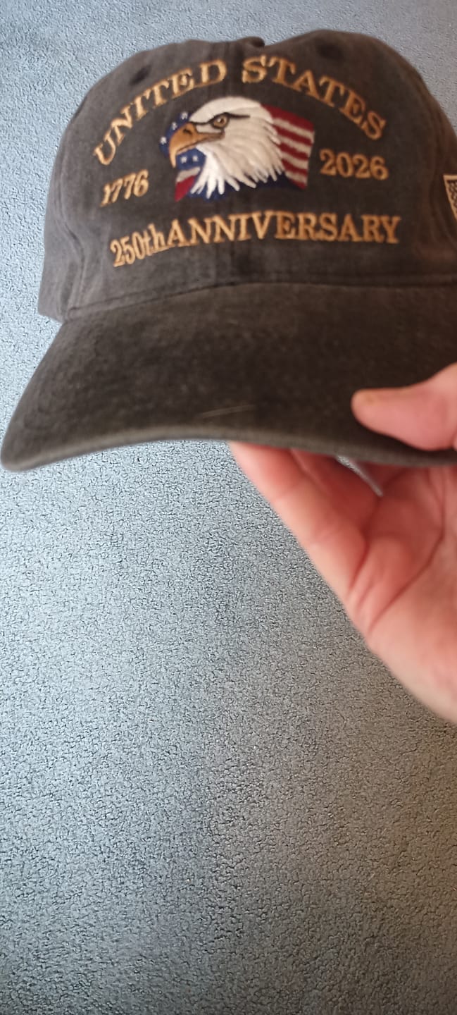 Customer photo review of Exclusive USA 250th Anniversary Eagle Cap (1776–2026) —  Embroidered