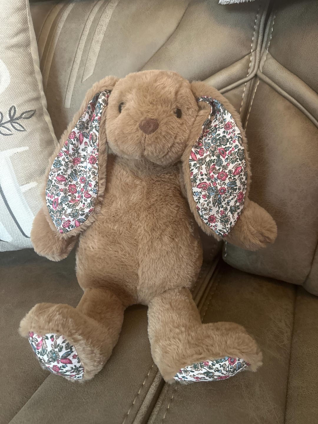Customer photo review of Recordable Blossom Bunny 16-inch Plush – Personalized