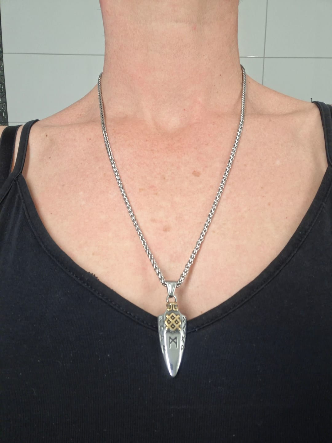 Customer photo review of Gungnir Necklace