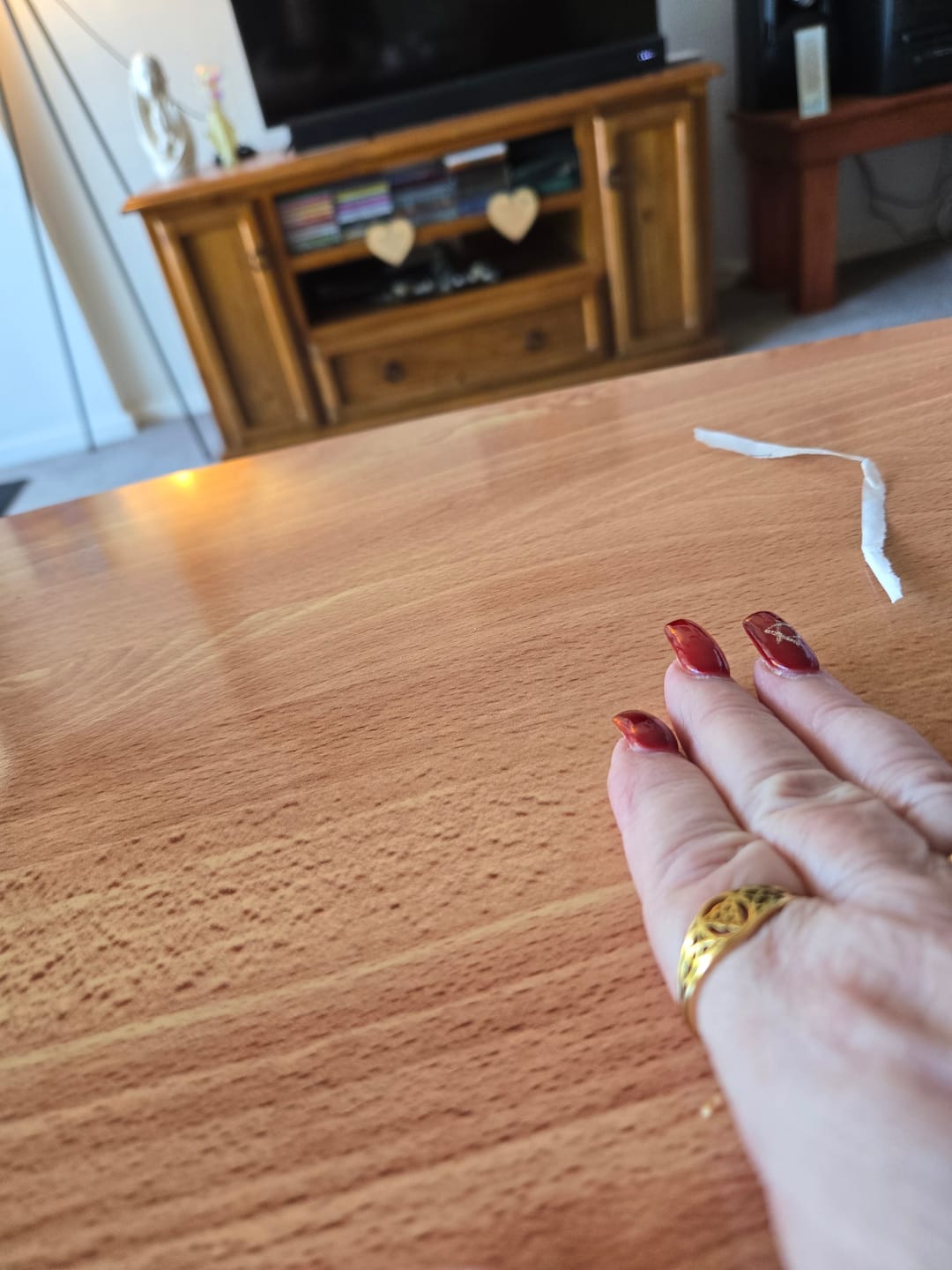 Customer photo review of Titanium Steel Celtic Knot Hollow Ring (Retro Ethnic Style)