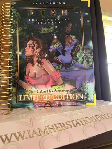 Customer photo review of *Imperfect* Limited Edition | Everything Ri$h: The Financial Planner | Fairytale Cover & Sticker Bundle