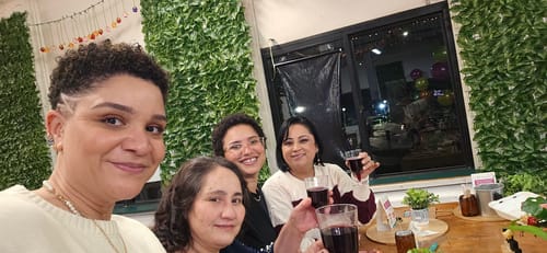 Customer photo review of TIME EXTENSION  PRIVATE PARTY ADD-ON:SIP & POUR CANDLE MAKING EXPERIENCE