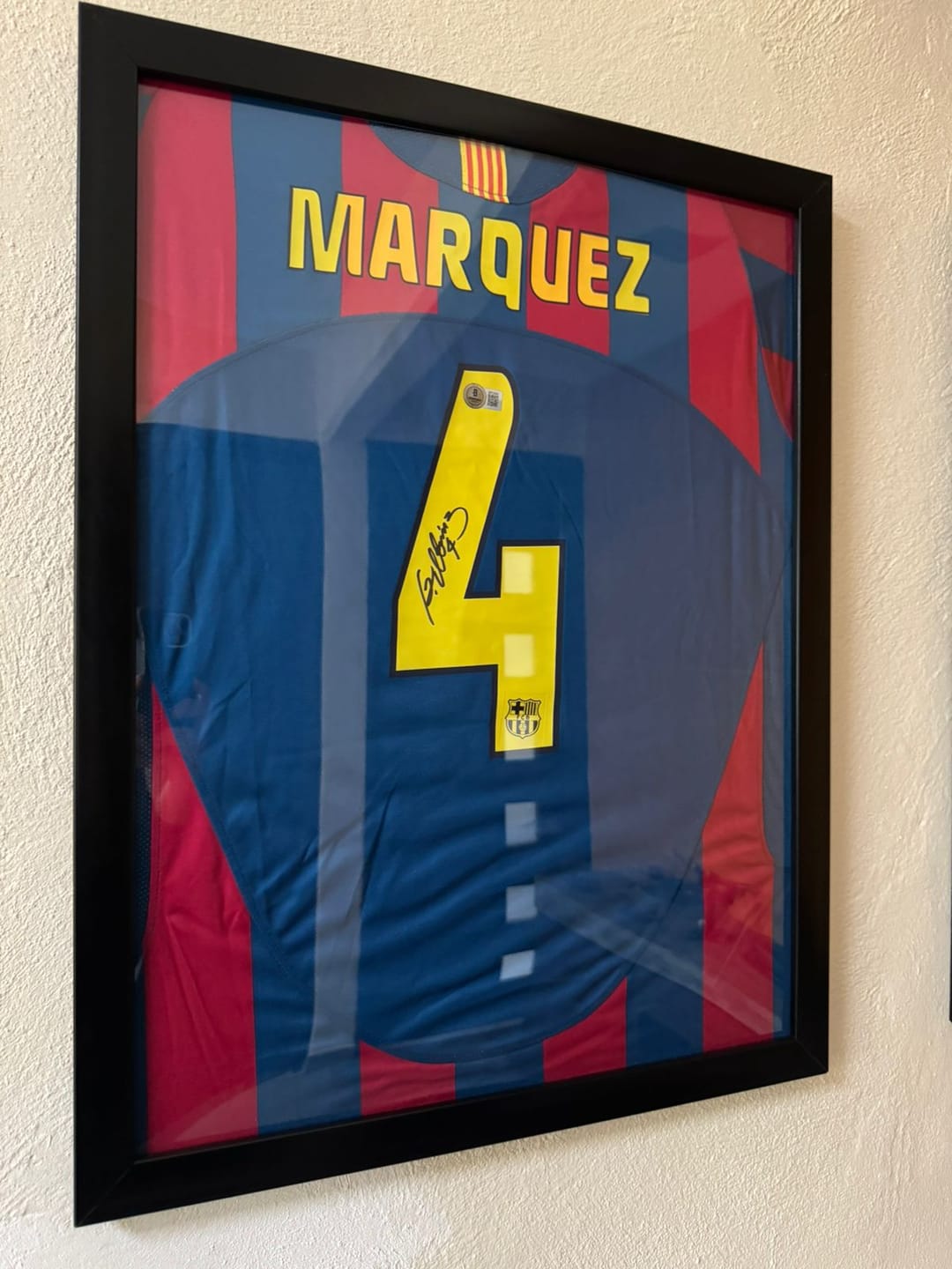 Customer photo review of Rafa Márquez - Jersey Firmado Barcelona
