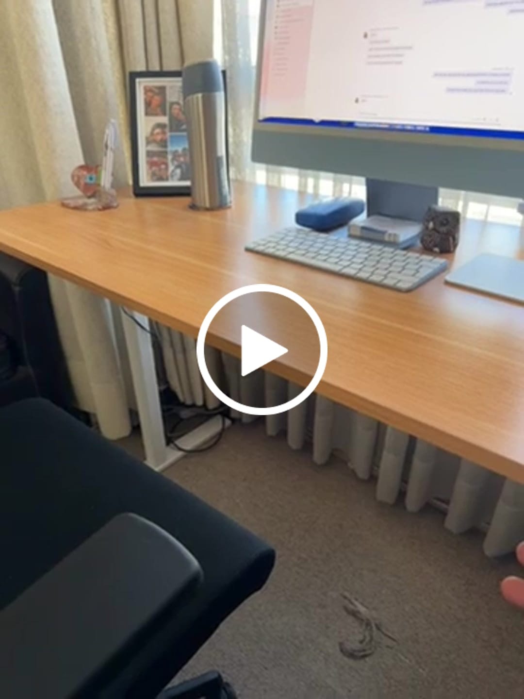 Customer video review of Escritorio Home Office Orion Eléctrico Natural