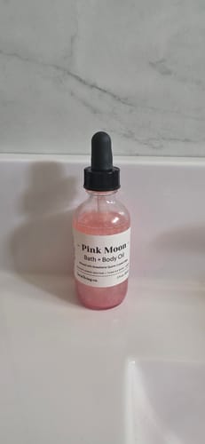 Customer photo review of Pink Moon Bath & Body Oil