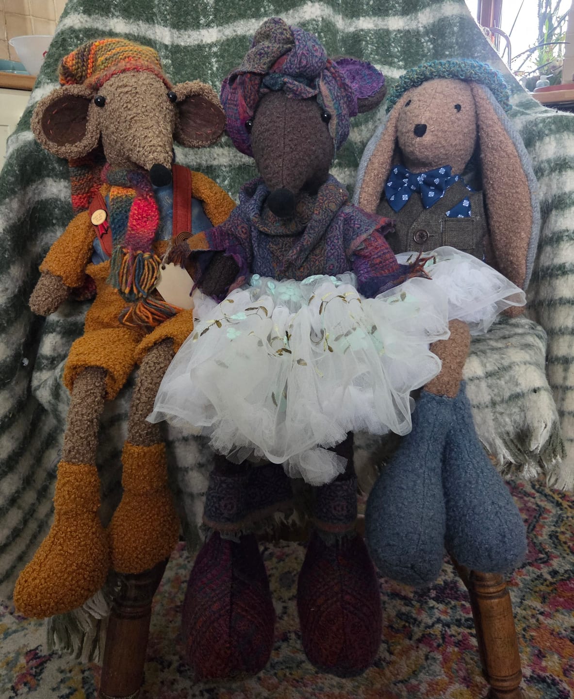Customer photo review of Plain Sheep Loop Boucle Fabric