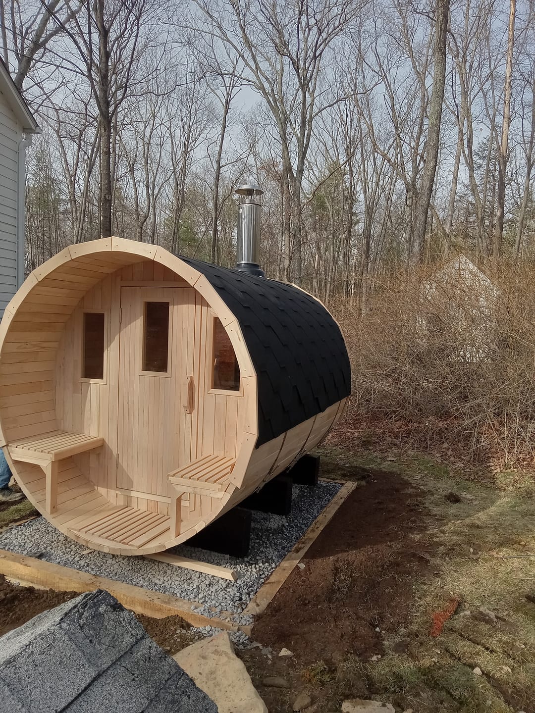 Customer photo review of SAUNAONES® Barrel Sauna Serenity Nature Air 1