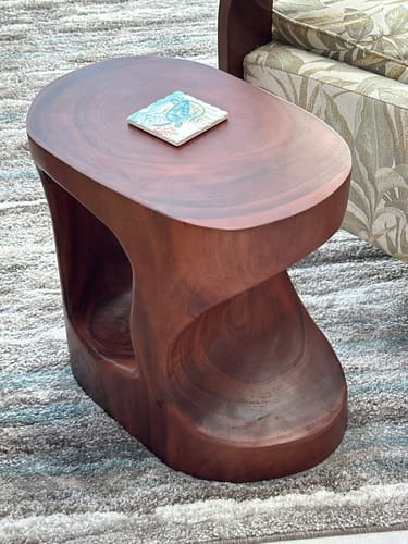 Customer photo review of Modern Organic Side Table For Living Room Or Bedroom