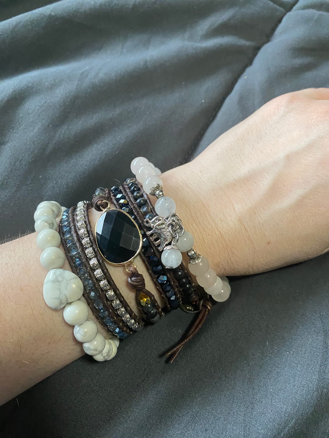 Customer photo review of Black Onyx Strength Wrap
