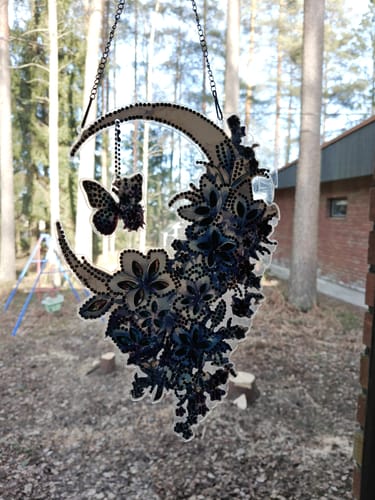 Customer photo review of Diamond Painting Unisieppari – Perhonen & Kukat