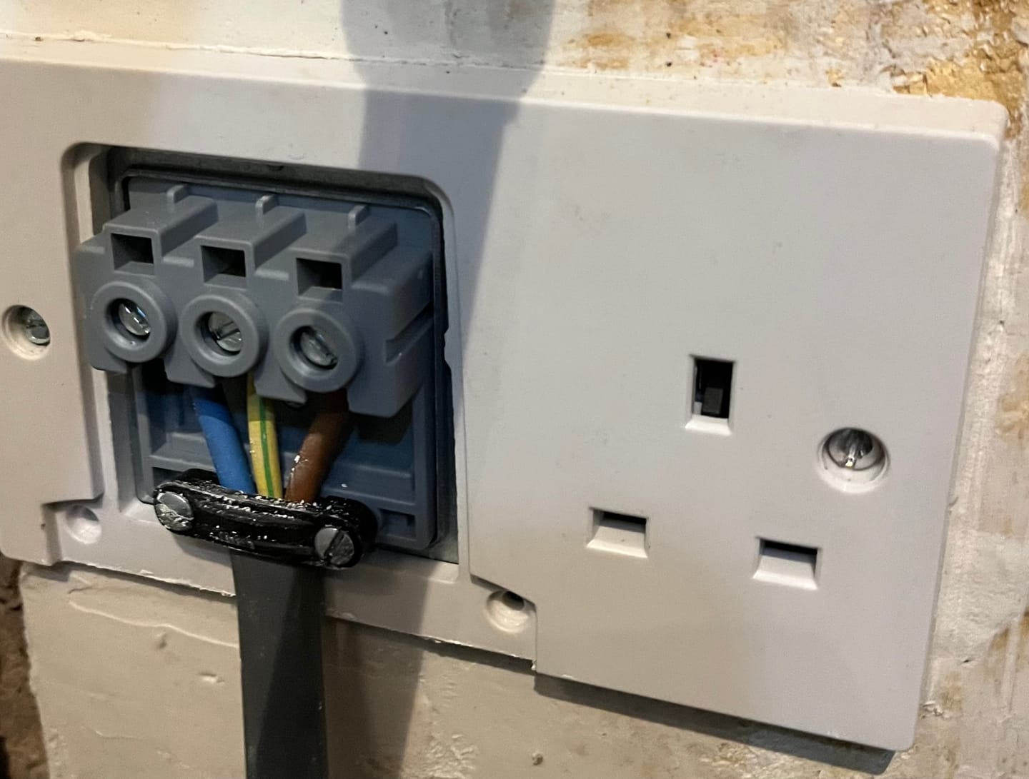 Customer photo review of Stanic Duo 45A Dual Cooker Connection Unit with 13A Socket