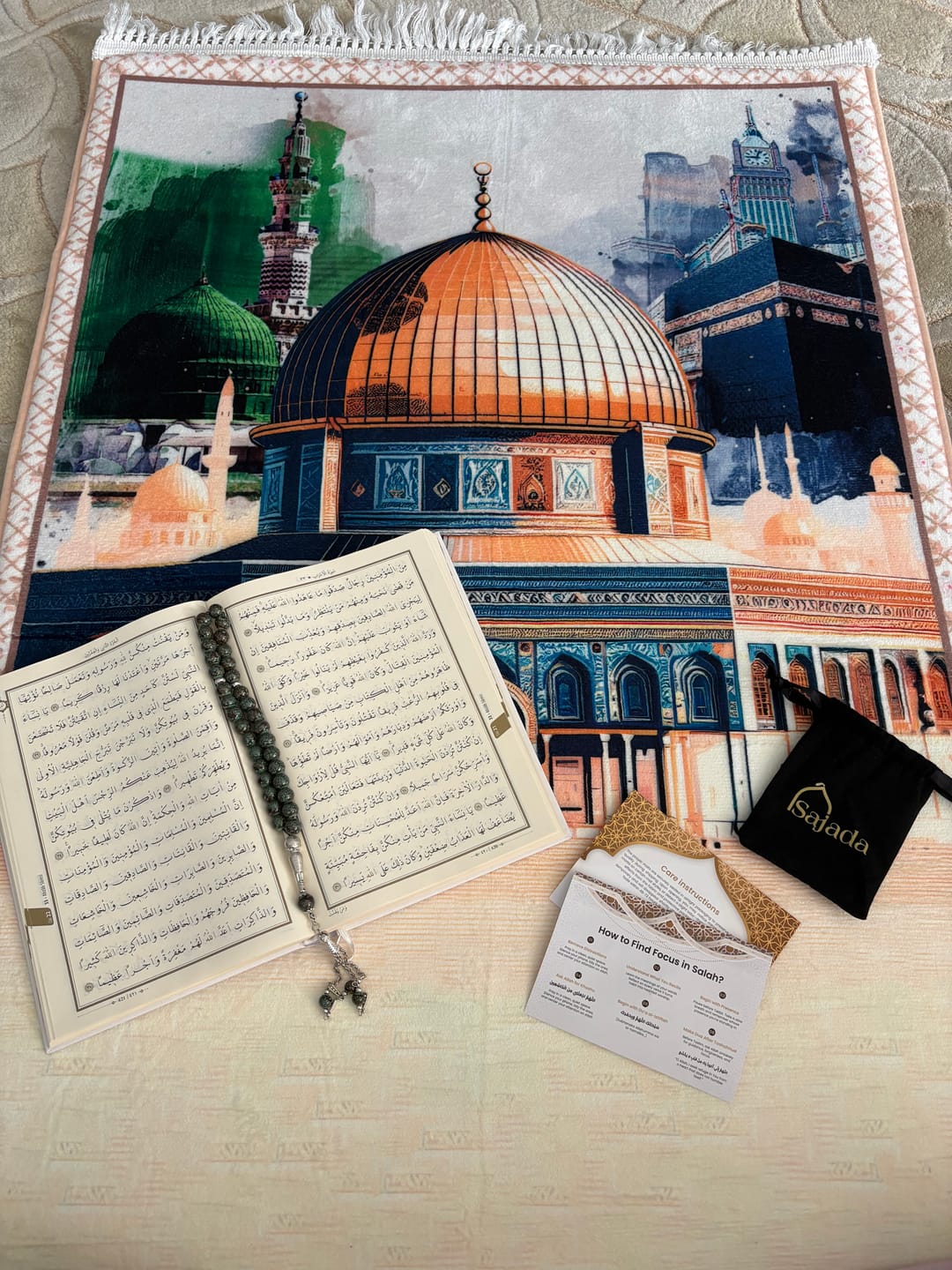 Customer photo review of Al-Haramain & Al-Aqsa  Padded Prayer Mat