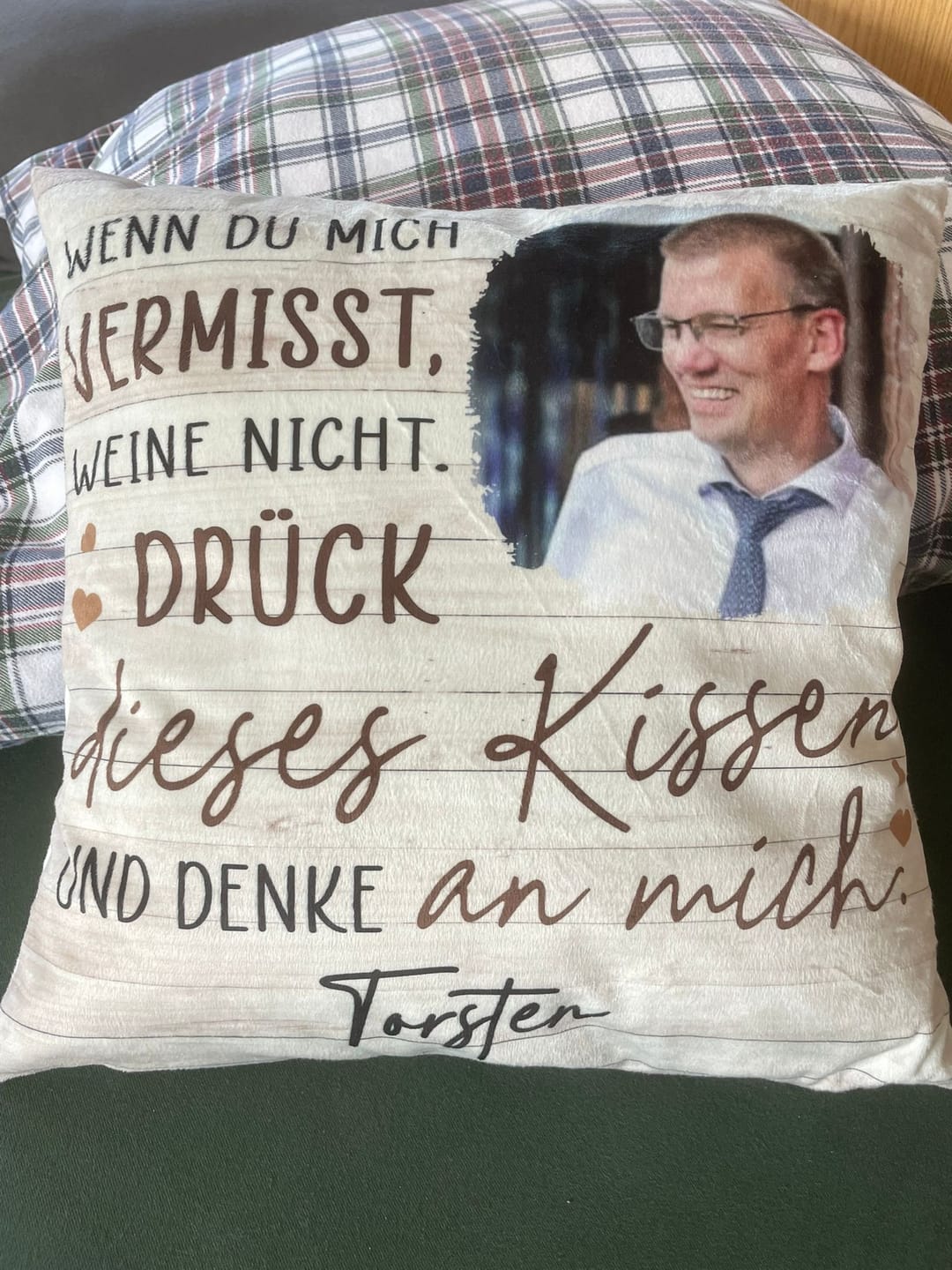 Customer photo review of Immer bei dir - Familien-Kissen