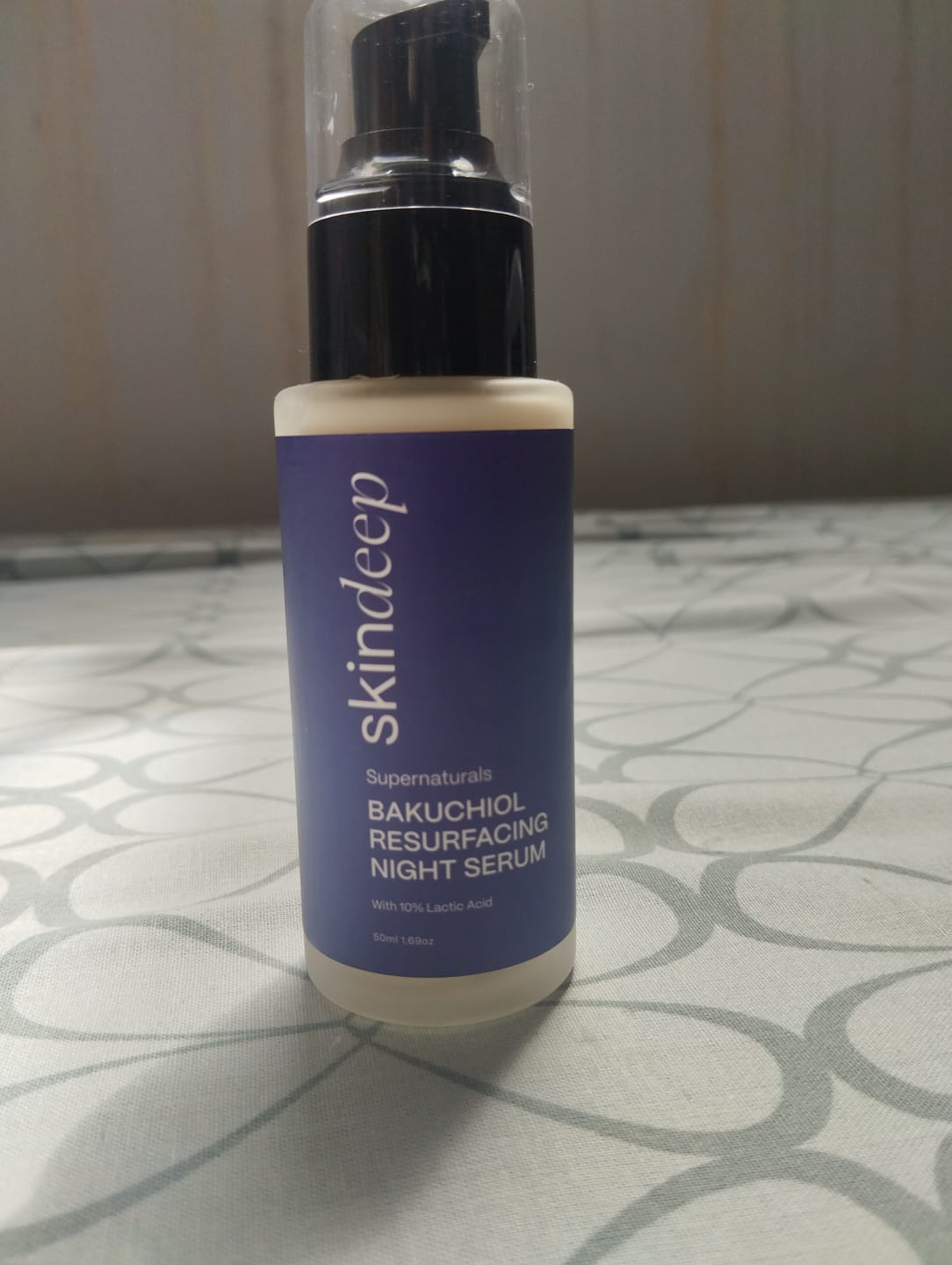 Customer photo review of BAKUCHIOL RESURFACING NIGHT SERUM - with 10% Lactic Acid
