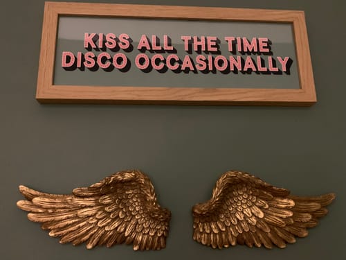 Customer photo review of Kiss All The Time Disco Occasionally Framed Print (New Style)