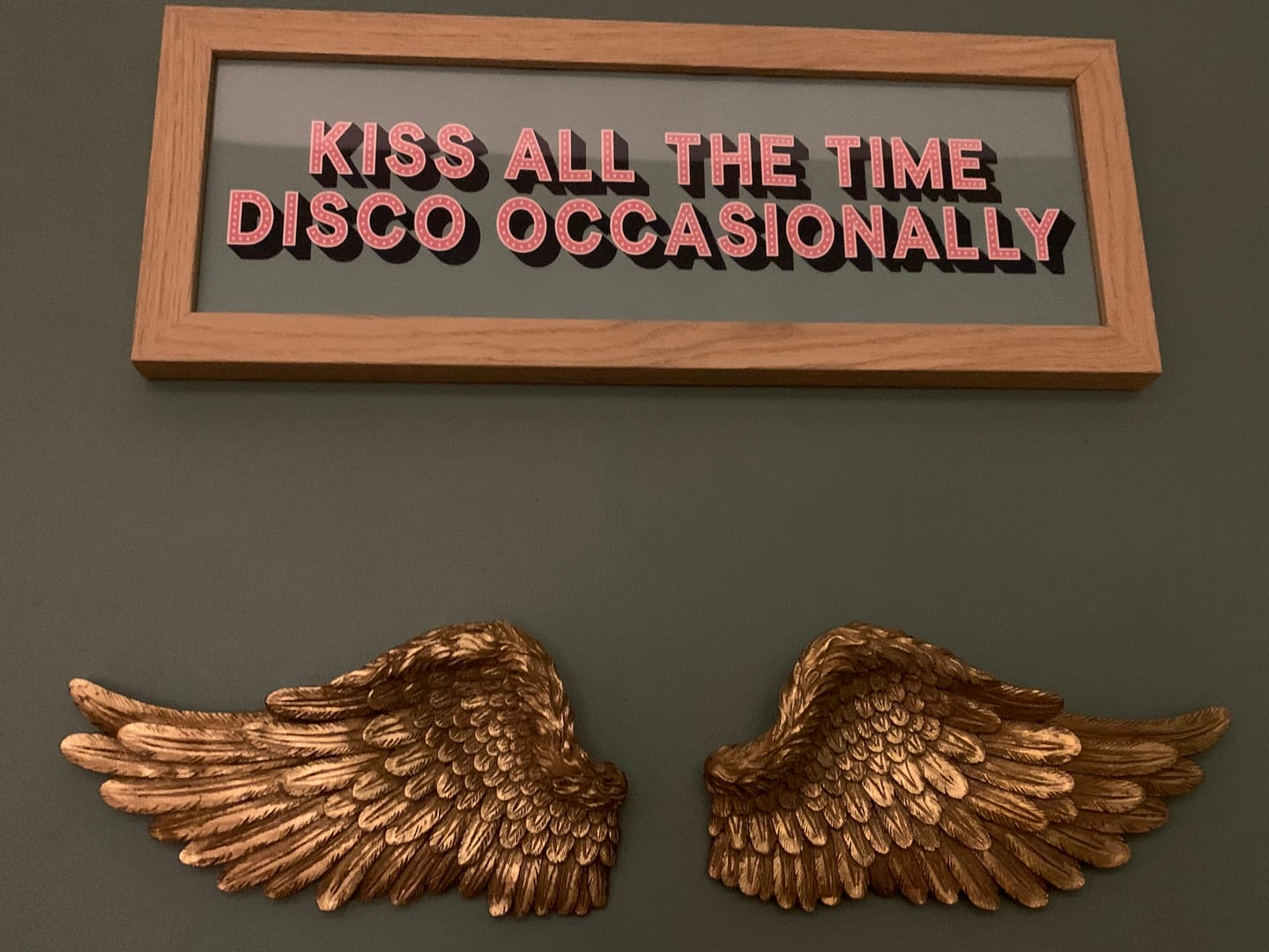 Customer photo review of Kiss All The Time Disco Occasionally Framed Print (New Style)