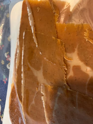 Customer photo review of GranFetta vegetale - "Crudo" marinato al sale di Sicilia Bio