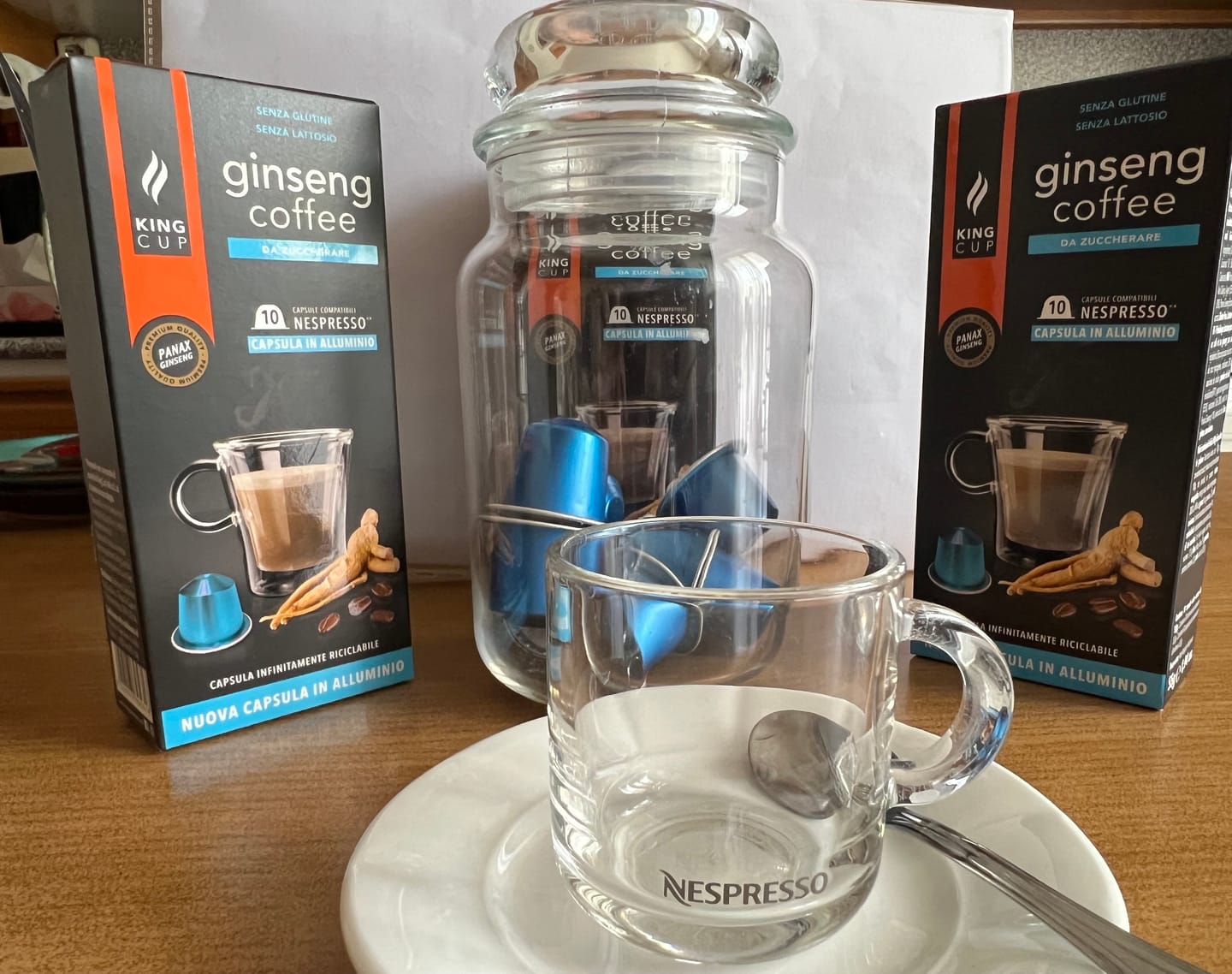 Customer photo review of 120 capsule Nespresso®* Caffè al ginseng da zuccherare