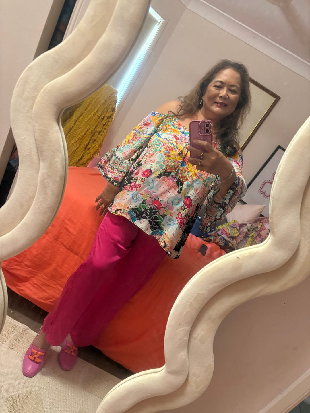 Customer photo review of FLORINA NOIR - GYPSY TOP
