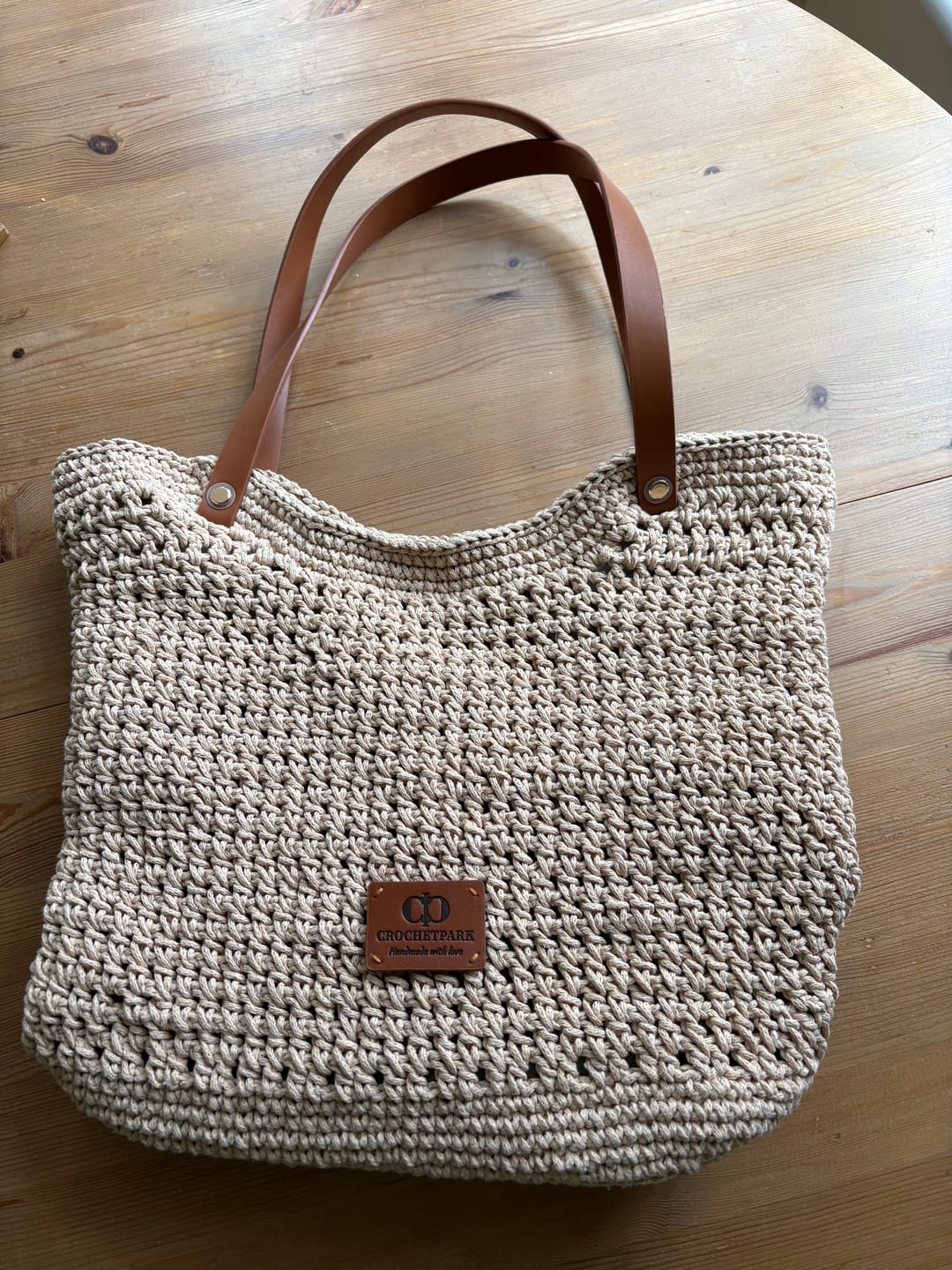 Customer photo review of CrochetPark™ Sunny Beach Tote crochet kit