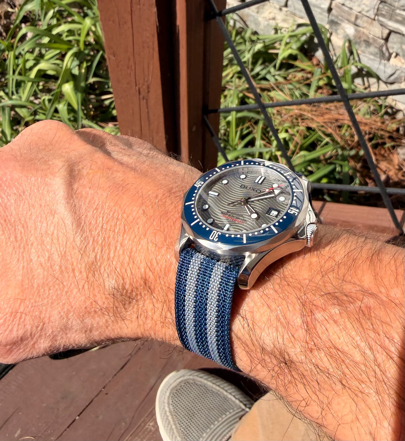 Customer photo review of Ribbed Single-Pass - Blue Bond