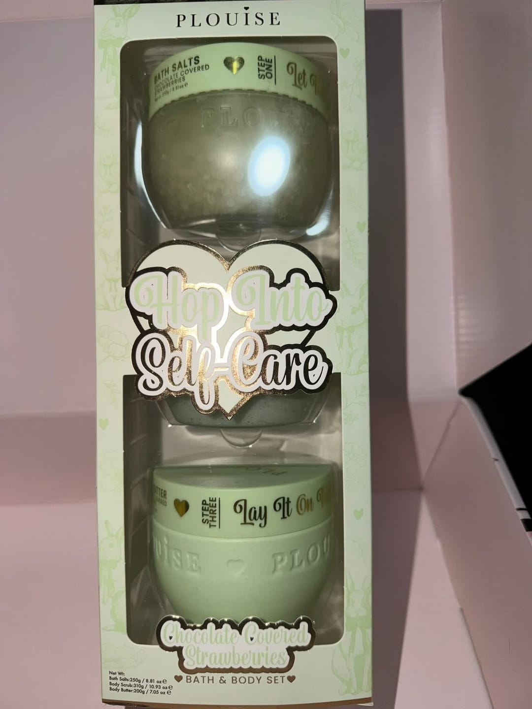 Customer photo review of Hop Into Self-Care Bath & Body Trio - PRE-ORDER