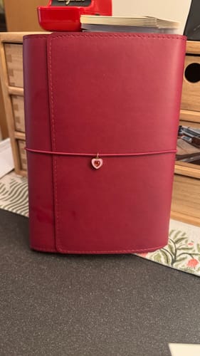 Customer photo review of Refillable Folio - SALTY PLUM TRIFOLD