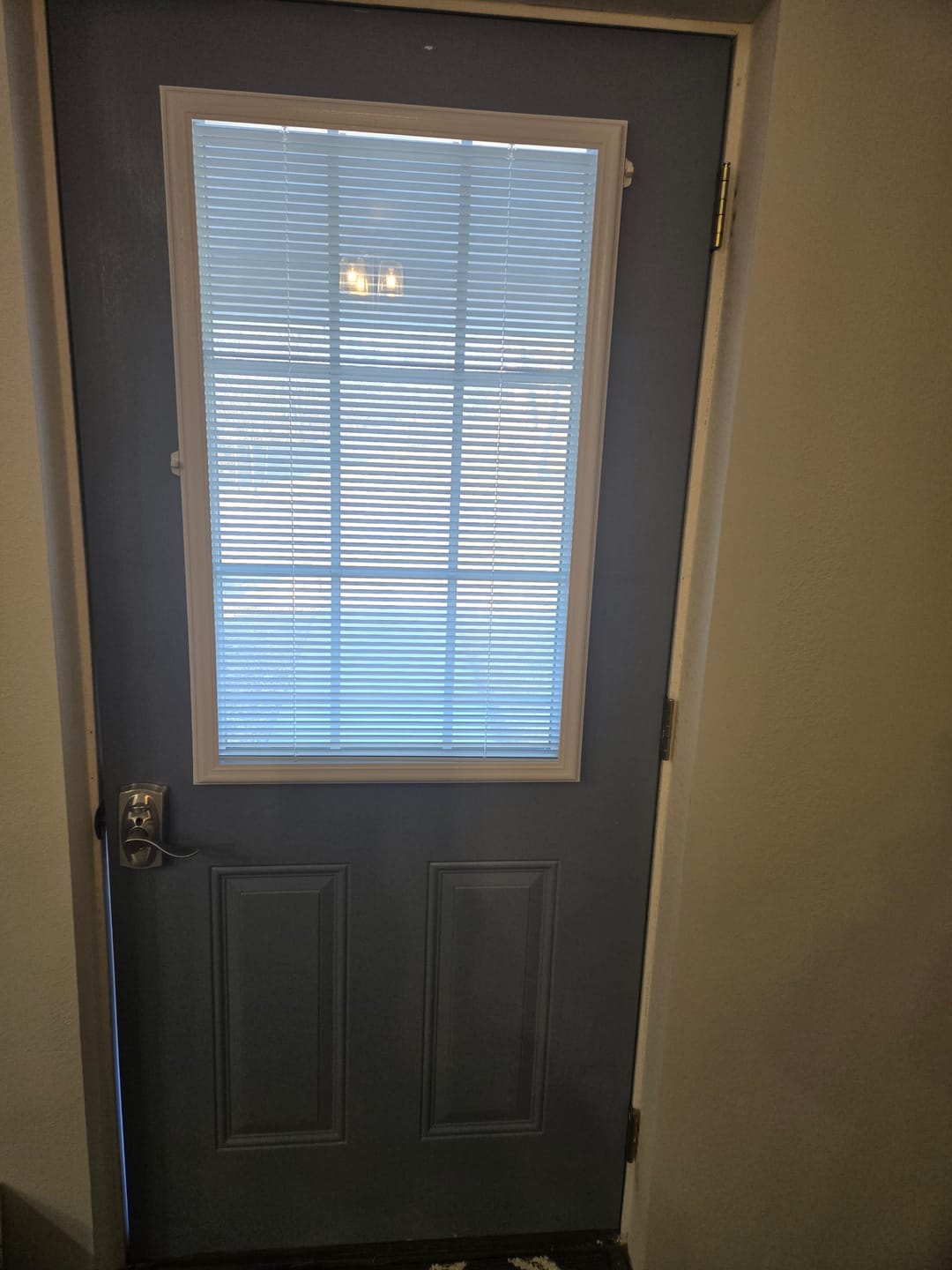 Customer photo review of Add On Blinds Kit (installs on top of existing door glass)