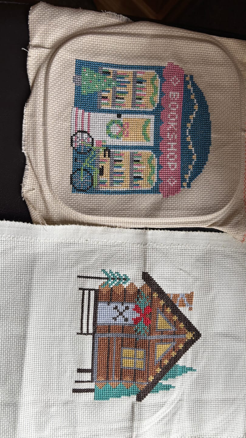 Customer photo review of Little Village Cross Stitch Patterns eBook