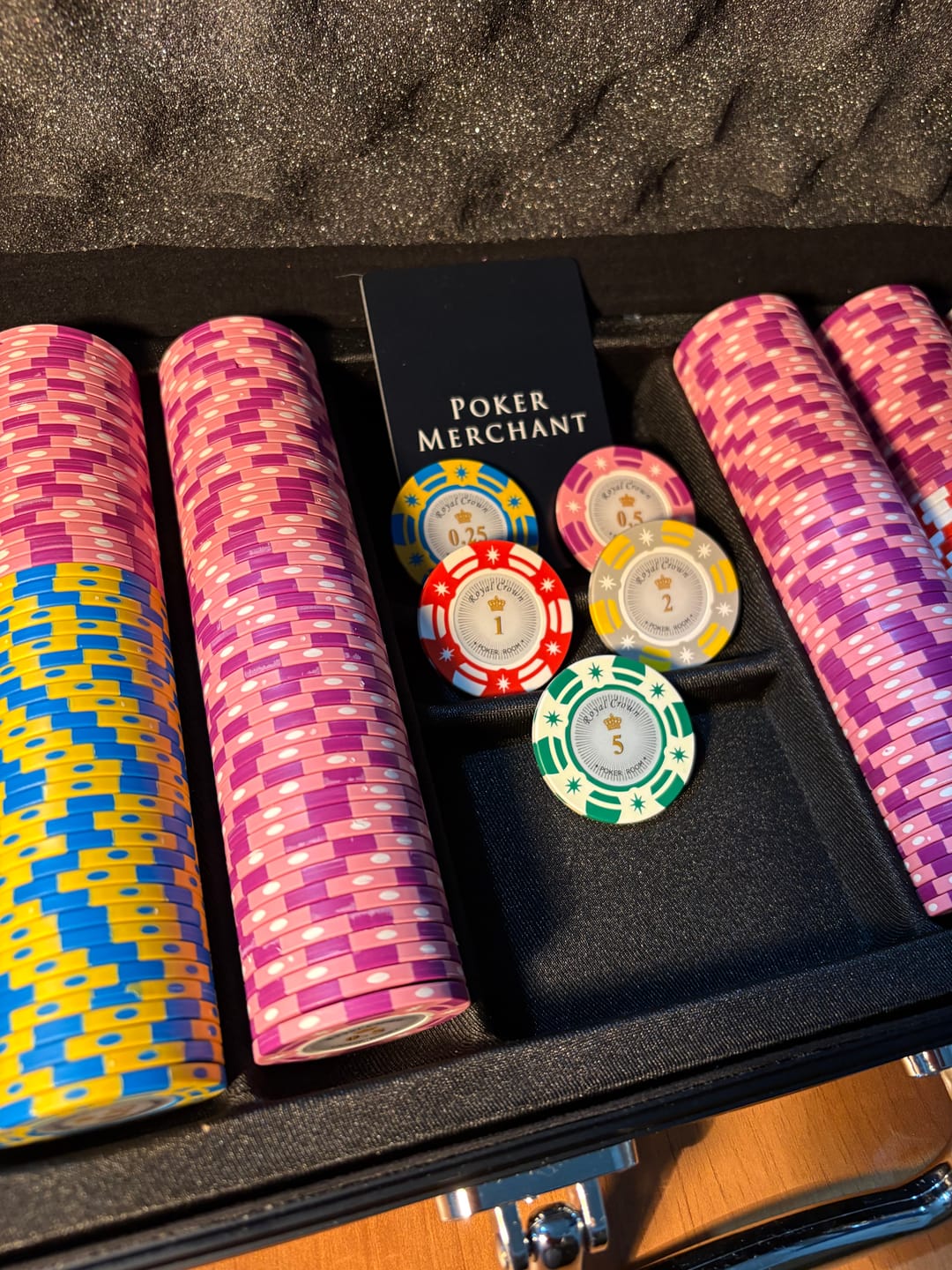 Customer photo review of Poker Chips Royal Crown 500