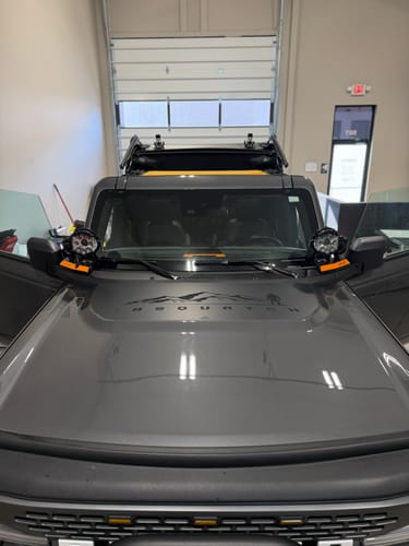 Customer photo review of Bronco Paint Protection Vinyl PPV: Bronco Hood