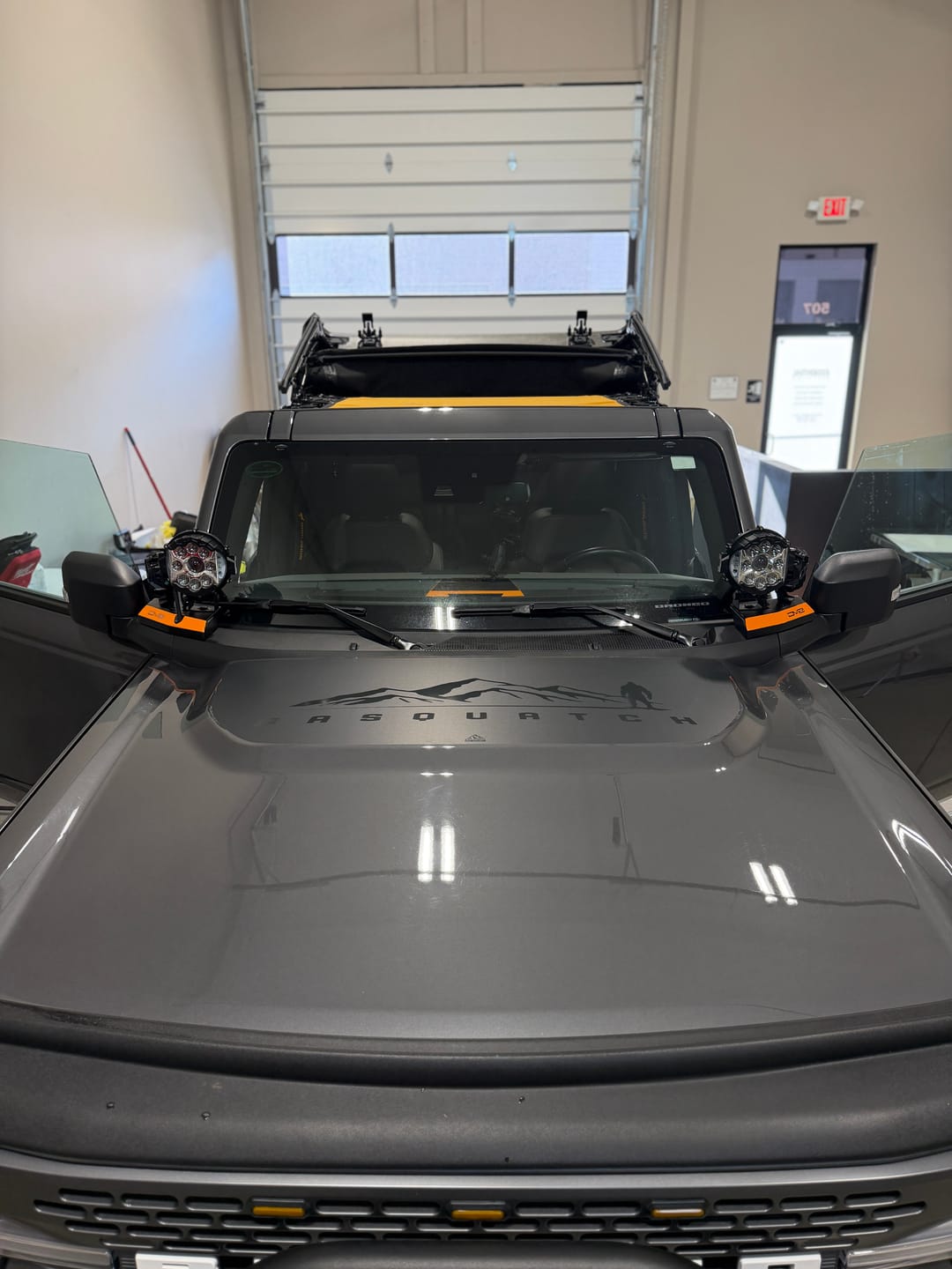 Customer photo review of Bronco Paint Protection Vinyl PPV: Bronco Hood