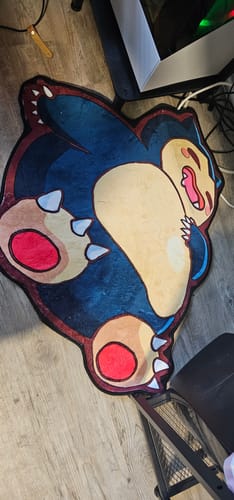 Customer photo review of Snorlax Rug