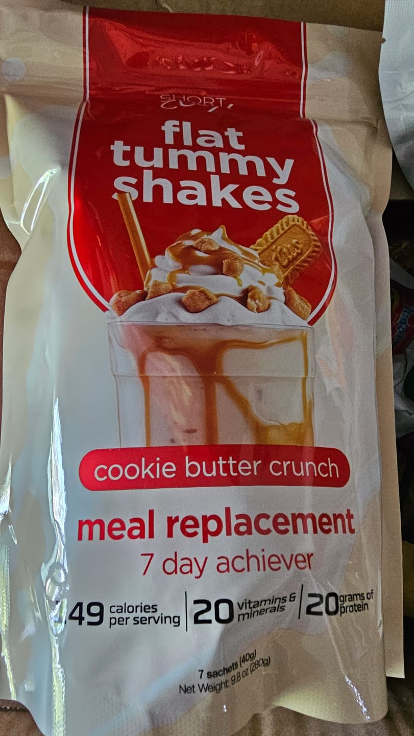 Customer photo review of Flat Tummy Shakes: Cookie Butter Crunch