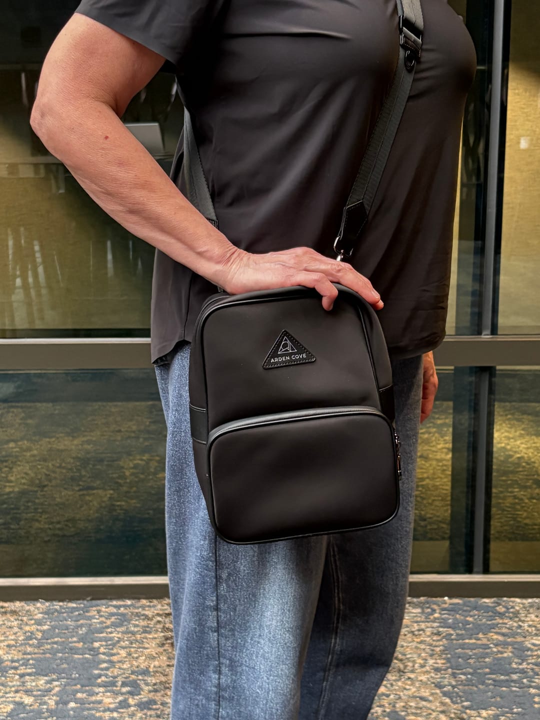 Customer photo review of Carmel Convertible Backpack and Crossbody