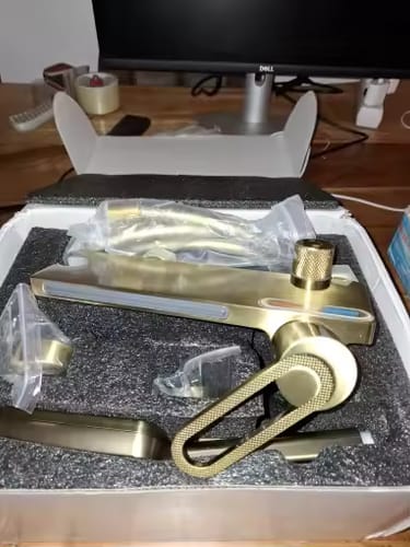Customer photo review of Inari - Wall Mounted Bathtub Shower Faucet Single Handle Spout Mixer Tap