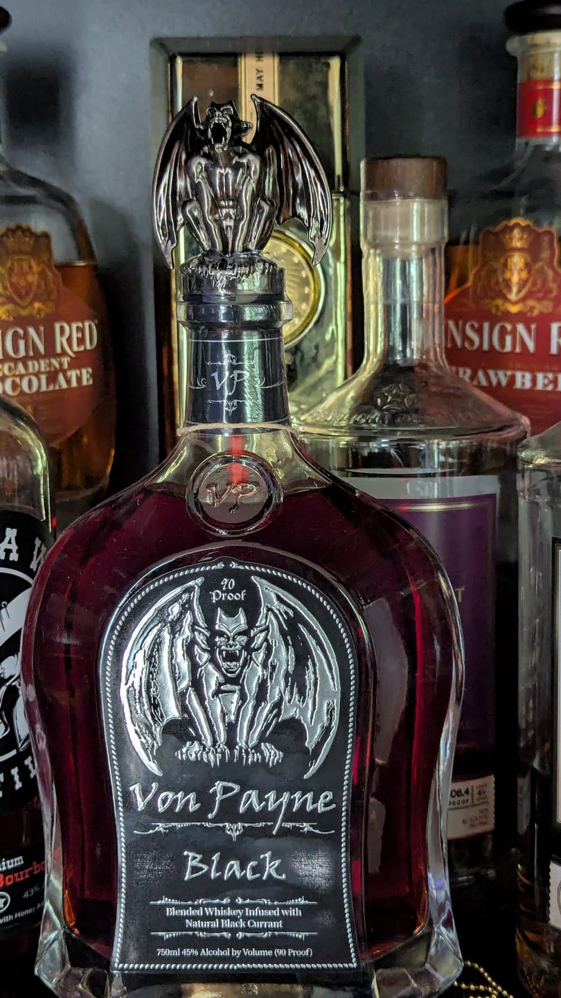 Customer photo review of Von Payne Black Blended Whiskey