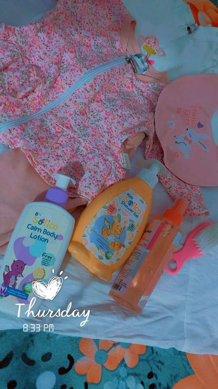 Customer photo review of Sofico Baby Calm Body Lotion 200ml