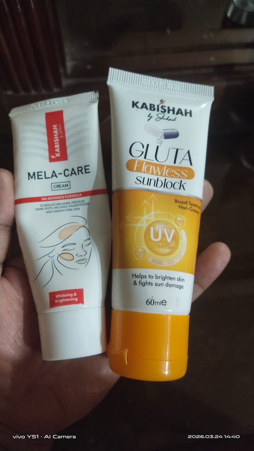 Customer photo review of Gluta Flawless Sunblock