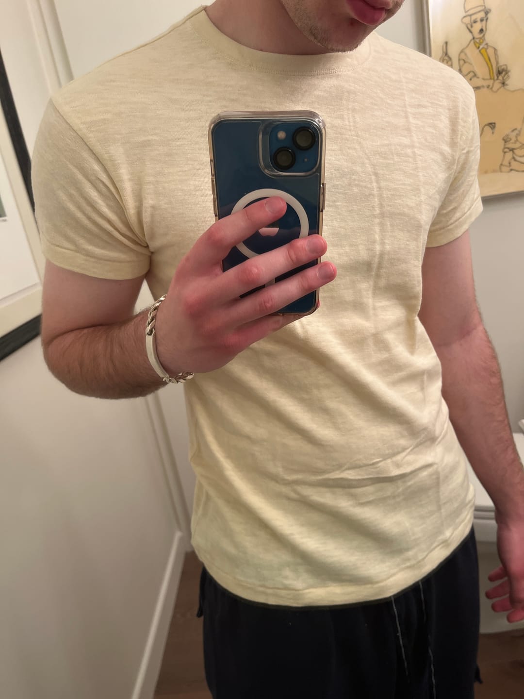 Customer photo review of 1940s USN Slub Cotton Crew T-Shirt