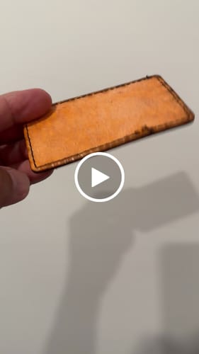 Customer video review of Custom Leather Patches only