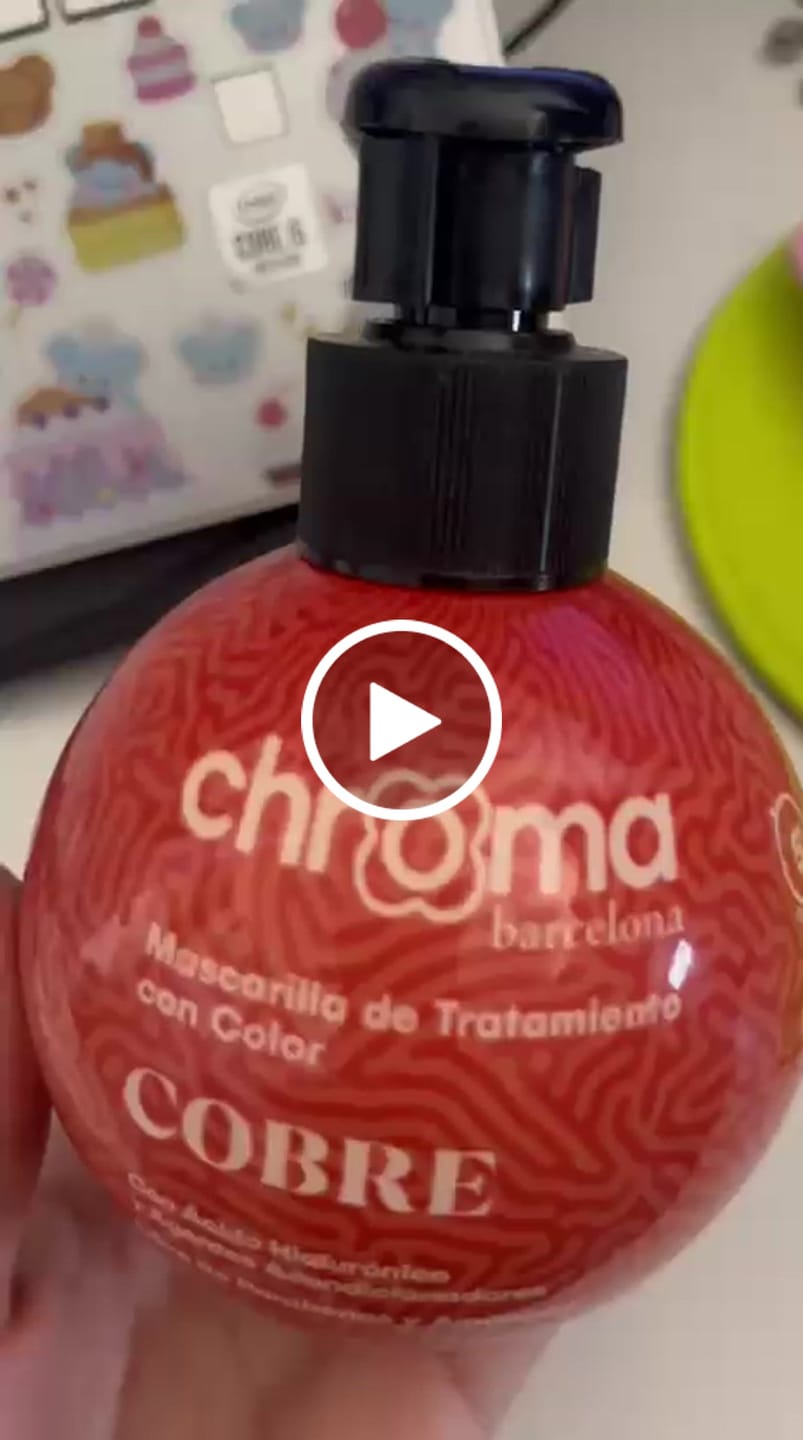 Customer video review of CHROMA BARCELONA - Mascarilla con color - 250ml